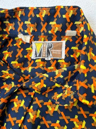 Camisa vintage con estampado Mr Cellini