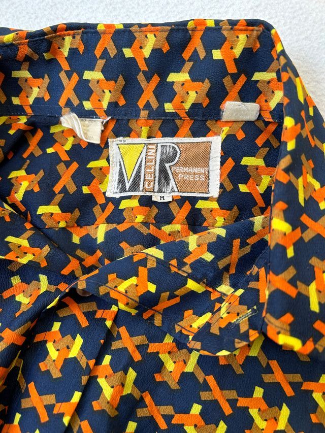Camisa vintage con estampado Mr Cellini
