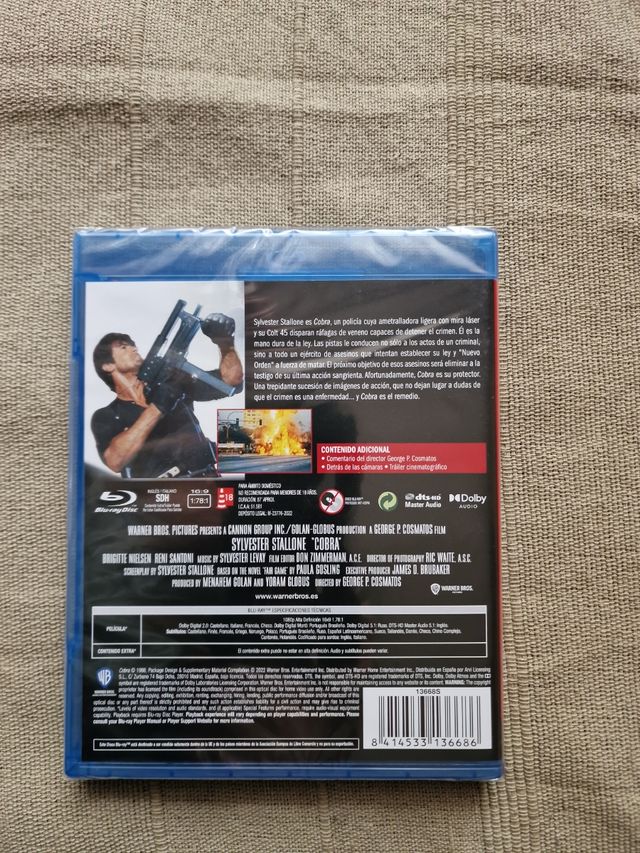 COBRA STALLONE BLURAY PRECINTADO