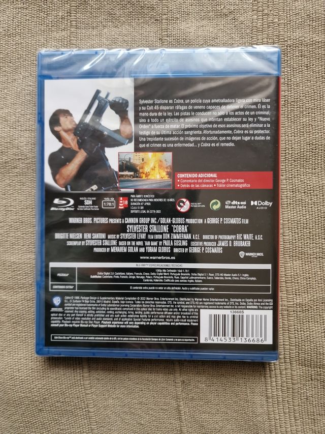 COBRA STALLONE BLURAY PRECINTADO