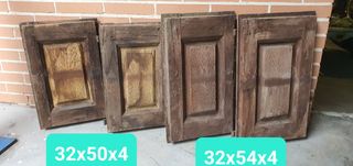 Pareja de cuarterones antiguos