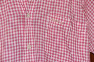 Camisa vintage Ben Sherman gingham, rosa, talla S