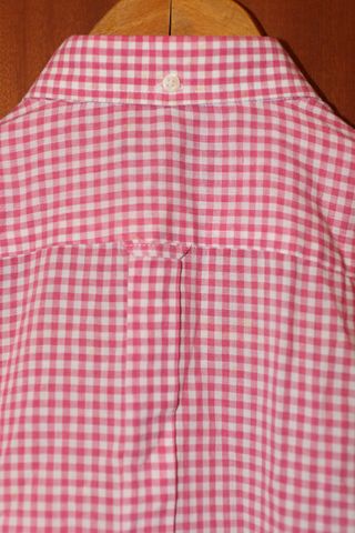 Camisa vintage Ben Sherman gingham, rosa, talla S