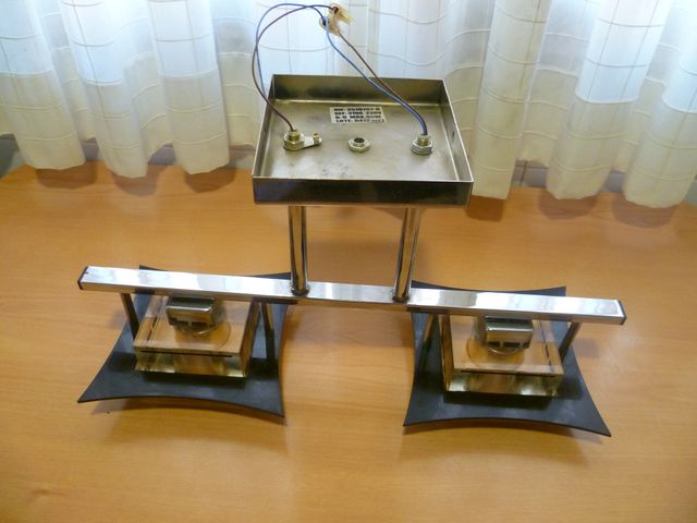 Lámpara de techo plateada