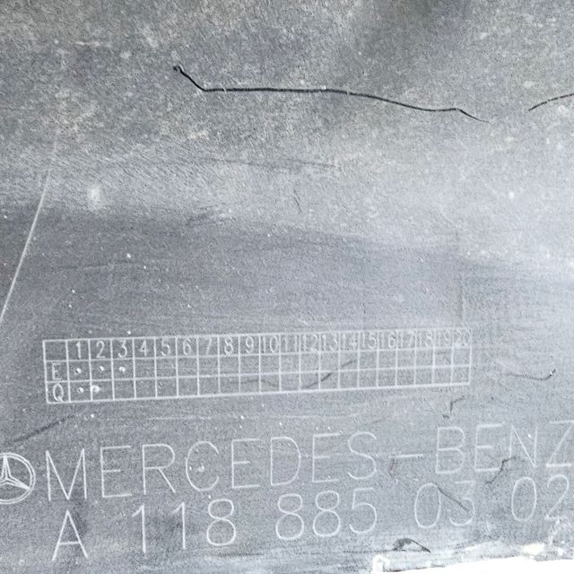 Spoiler difusor Mercedes Cla Amg w118