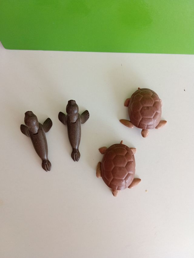 Foca y Tortuga Playmobil antiguos 1985