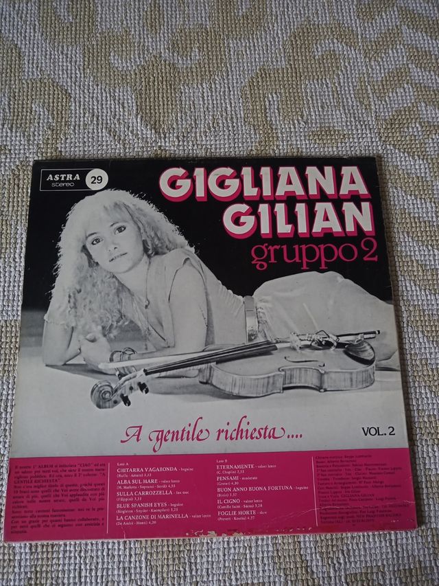 Vinile 33 giri Gigliana Gilian Gruppo 2