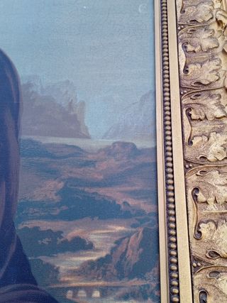 Cuadro ”La Gioconda” o ”Mona Lisa” óleo en lienzo.