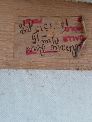 Cuadro ”La Gioconda” o ”Mona Lisa” óleo en lienzo.