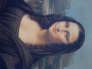 Cuadro ”La Gioconda” o ”Mona Lisa” óleo en lienzo.