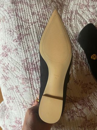 Bailarinas negras efecto ante Mango T40