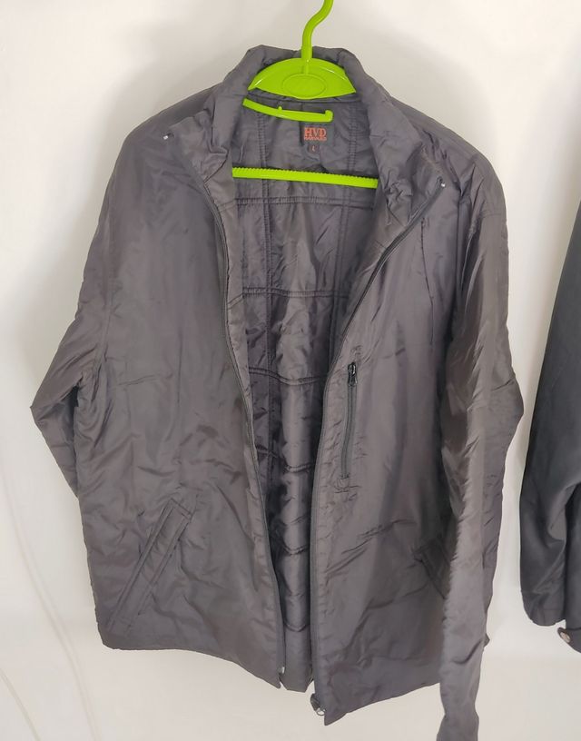 Chaqueta doble negra grande