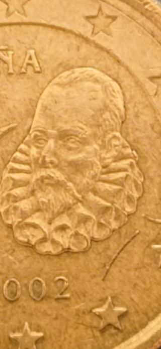 Error , 20 Centimos España 2002 .