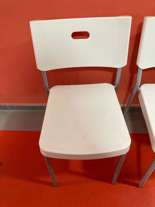 Sillas 6 unidades blancas