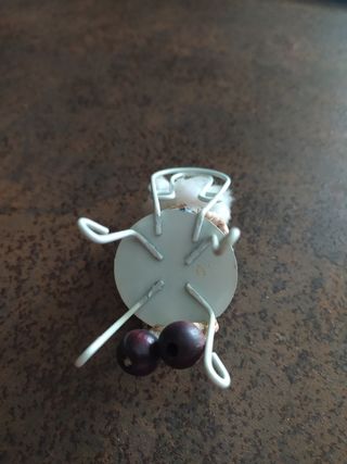 Figura miniatura abuelo lector vintage