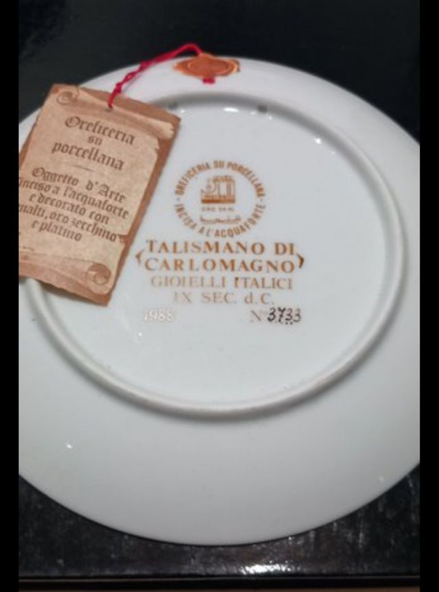 2 piatti decorativi gioiello Morbelli