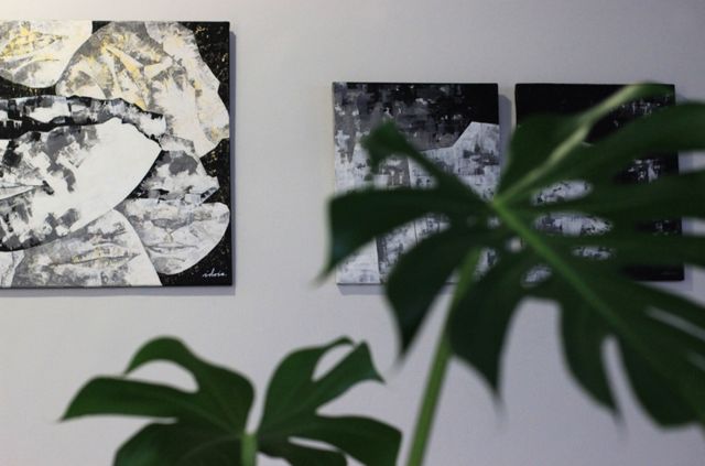 Cuadro acrílico "Caras"