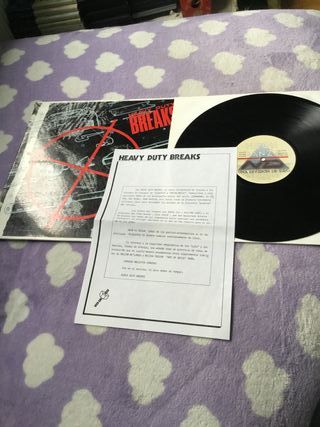 Vinilo heavy duty breaks incluye nota promo techno