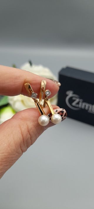 Pendientes de oro 18kt.