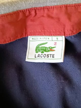Polo Lacoste manga larga con bolsillo