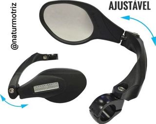 Espelho retrovisor esquerdo retrátil com refletor