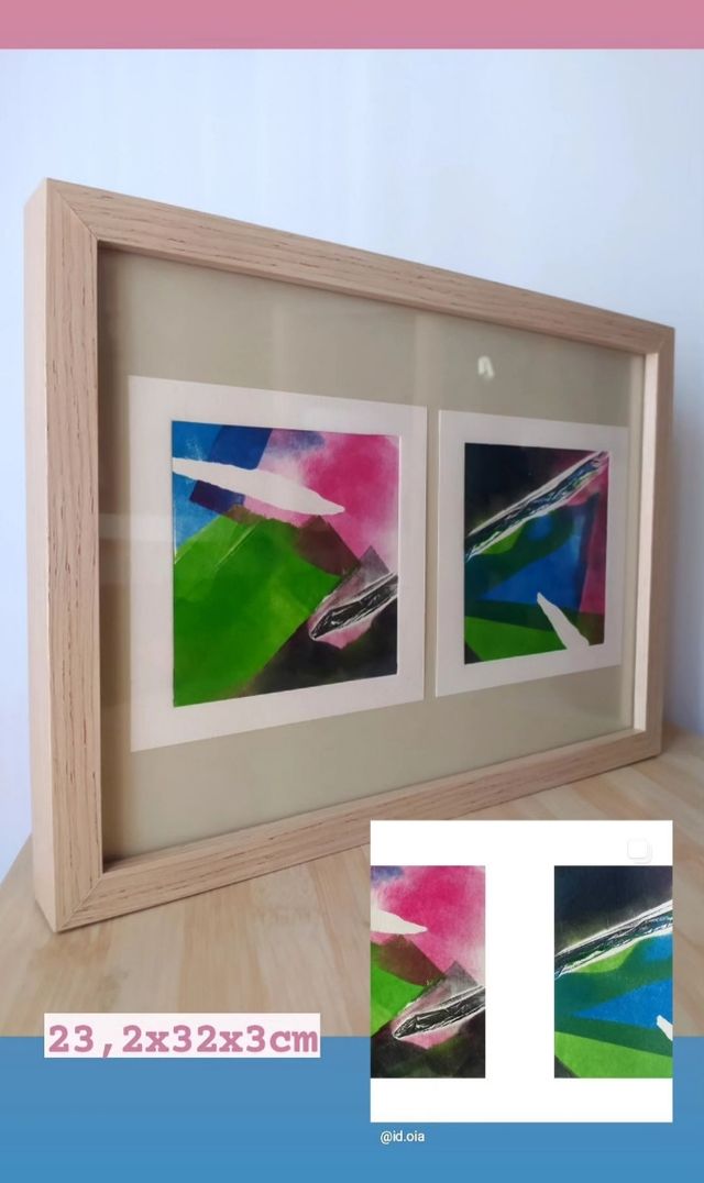 Cuadro estampación doble