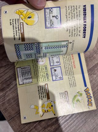 manual pokemon rojo/azul game boy