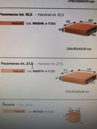 pasamanos gres aragon