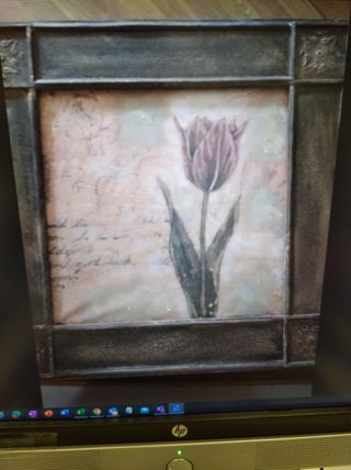 Cuadro grande florales 2 unidades