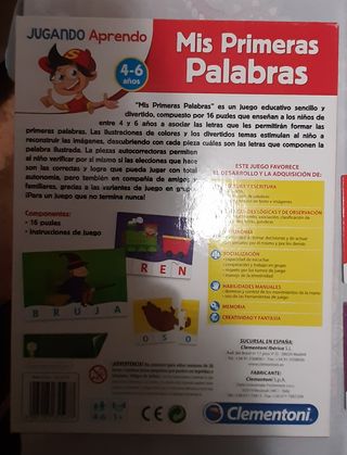 Juego Mis primeras palabras 4-6 años