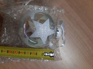 2 palline trasparenti x albero di Natale