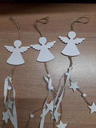 3 decorazioni angelo x albero di Natale