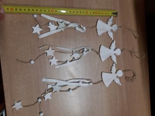 3 decorazioni angelo x albero di Natale