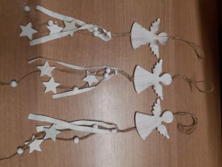 3 decorazioni angelo x albero di Natale