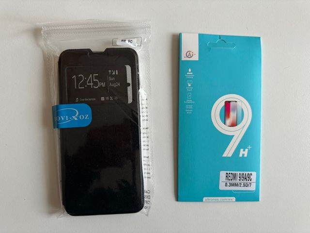 Funda y protector de pantalla Xiaomi Redmi 9