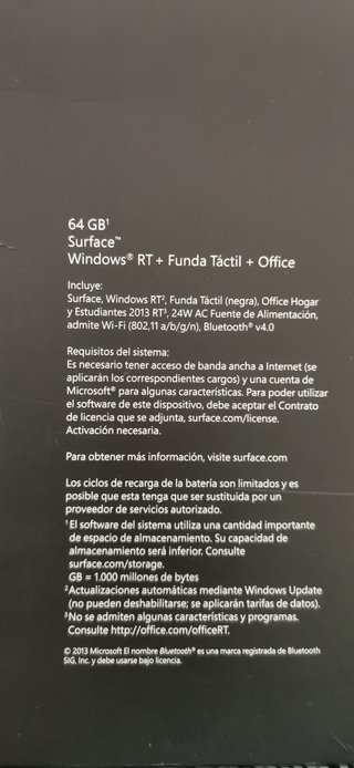 Surface RT 64GB