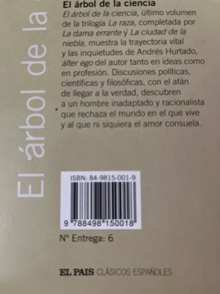 El árbol de la ciencia de Pío Baroja