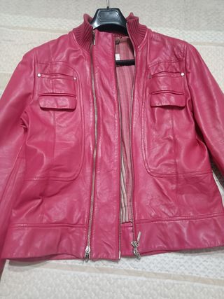 Cazadora de piel fusia 