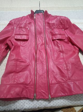 Cazadora de piel fusia 