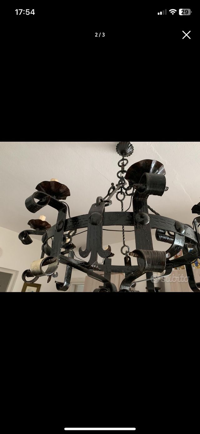 lampadario ferrobatturo