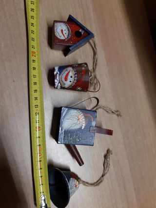 4 decori x albero di Natale