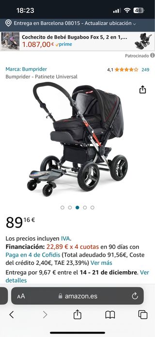 Patinete universal para carro