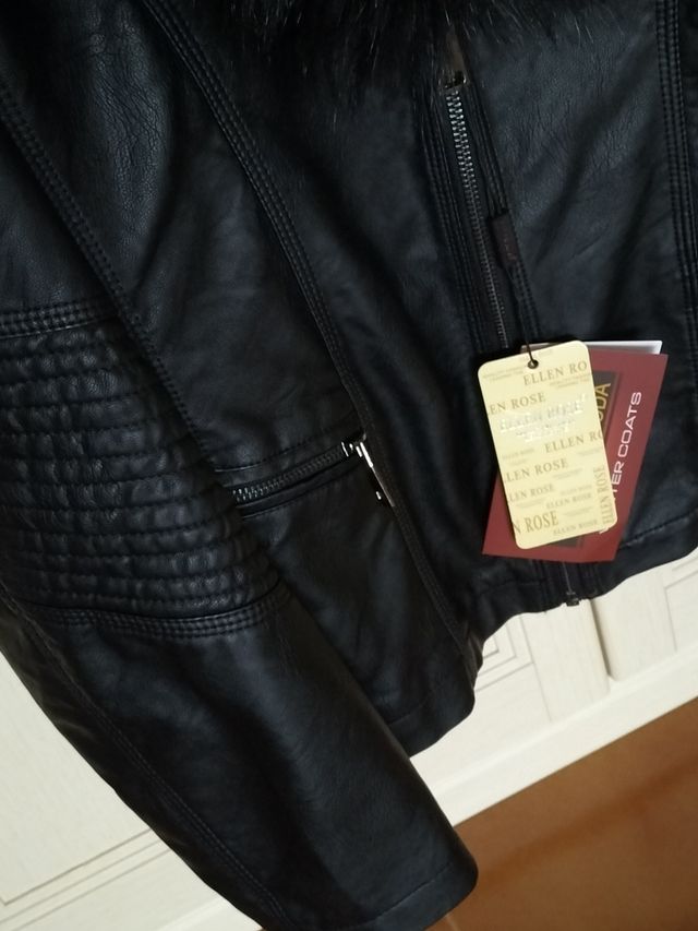 Giacca in ecopelle taglia XL-46 nuova 