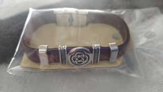 PULSERA CUERO Y ACERO