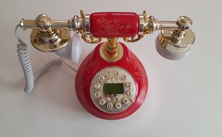 Teléfono model vintage con cable