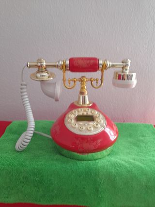 Teléfono model vintage con cable