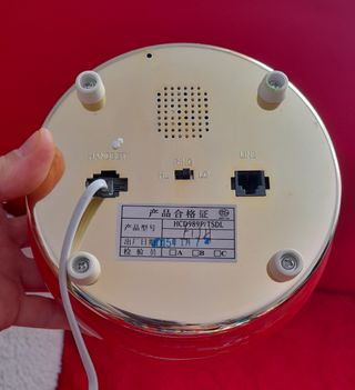 Teléfono model vintage con cable