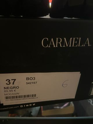 Mocasines nuevos Carmela