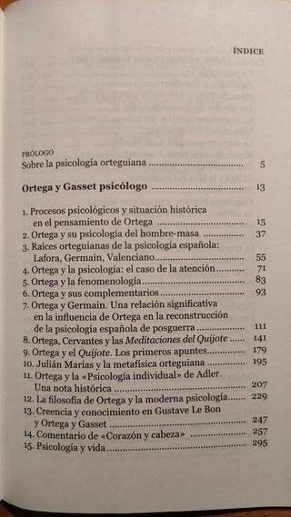 Ortega y Gasset Psicólogo - Helio Carpintero
