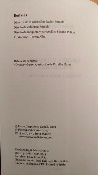 Ortega y Gasset Psicólogo - Helio Carpintero